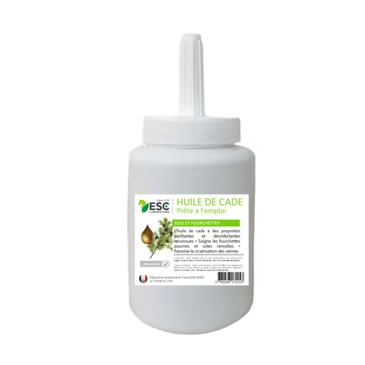 HUILE DE CADE – Assainit et protège les sabots de l’humidité-500ml