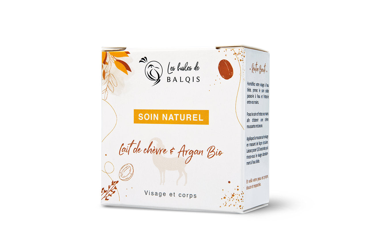 Savon Naturel au Lait de Chèvre et Argan BIO 100g