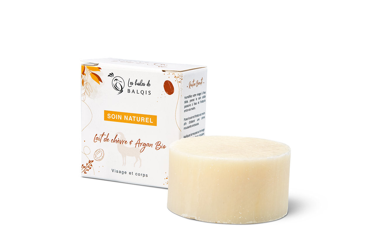 Savon Naturel au Lait de Chèvre et Argan BIO 100g