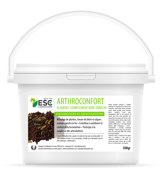 Arthroconfort Souplesse articulaire cheval – Complément enrichi 500g