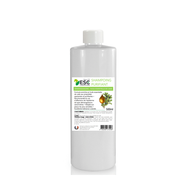 SHAMPOING CHEVAL PURIFIANT – Démangeaisons saisonnières – Enrichi en huile essentielle de cade  500ml