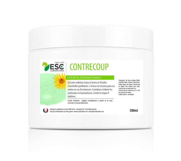 CONTRECOUP – Pommade coups et contusions cheval – À base d’Arnica-500ml