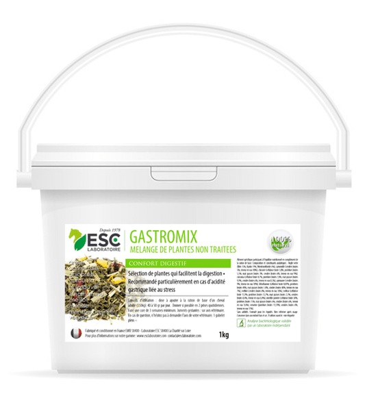 GASTROMIX – Digestion et acidité gastrique cheval – Mélange de plantes 1kg